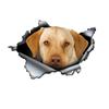 Yellow Labrador Car Stickers Scratch Blocking Self-Adhesive Waterproof Decal, Used for Car, Laptop, Motorcycle, Van, RV