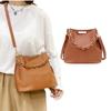 Bucket Bags Shoulder Bag for Women Girl Solid Color Crossbody Bag Large Capacity Fashion Tote Leather Handbag