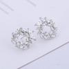 S925 Sterling Silver Leaf Branch Diamond Stud Earrings - Korean Style Versatile Jewelry for Women