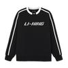 Свитер с круглым вырезом из серии Li Ning Sports Lifestyle, флисовый свитшот с длинными рукавами и надписью, унисекс, черный AWDU917-4