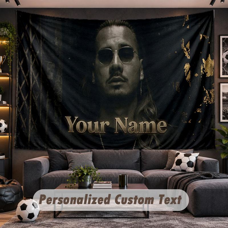 Wall Hanging Tapestry Custom NameApache 207 Pattern Personalized Printed Fabric Wall Decor