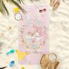 Pastel My Melody Cupcake Beach Towel Single Sided Print Durable Towel Home Bathroom Pool Beach Playful Vibe Decor Gift For Kids