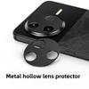 For Xiaomi Poco F7 Pro 5G Hollow Lens Protector Aluminum Alloy Phone Camera Bezel Cover