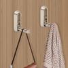 Zinc Zinc Zinc Alloy Folding Wall Hook Rustproof Matte Black Towel Hanger Multifunctional Clothes Hooks  Home