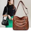 Chic Minimalist Crossbody Bag 2024 Trendy Summer Casual Shoulder Bag Large Pu Tote