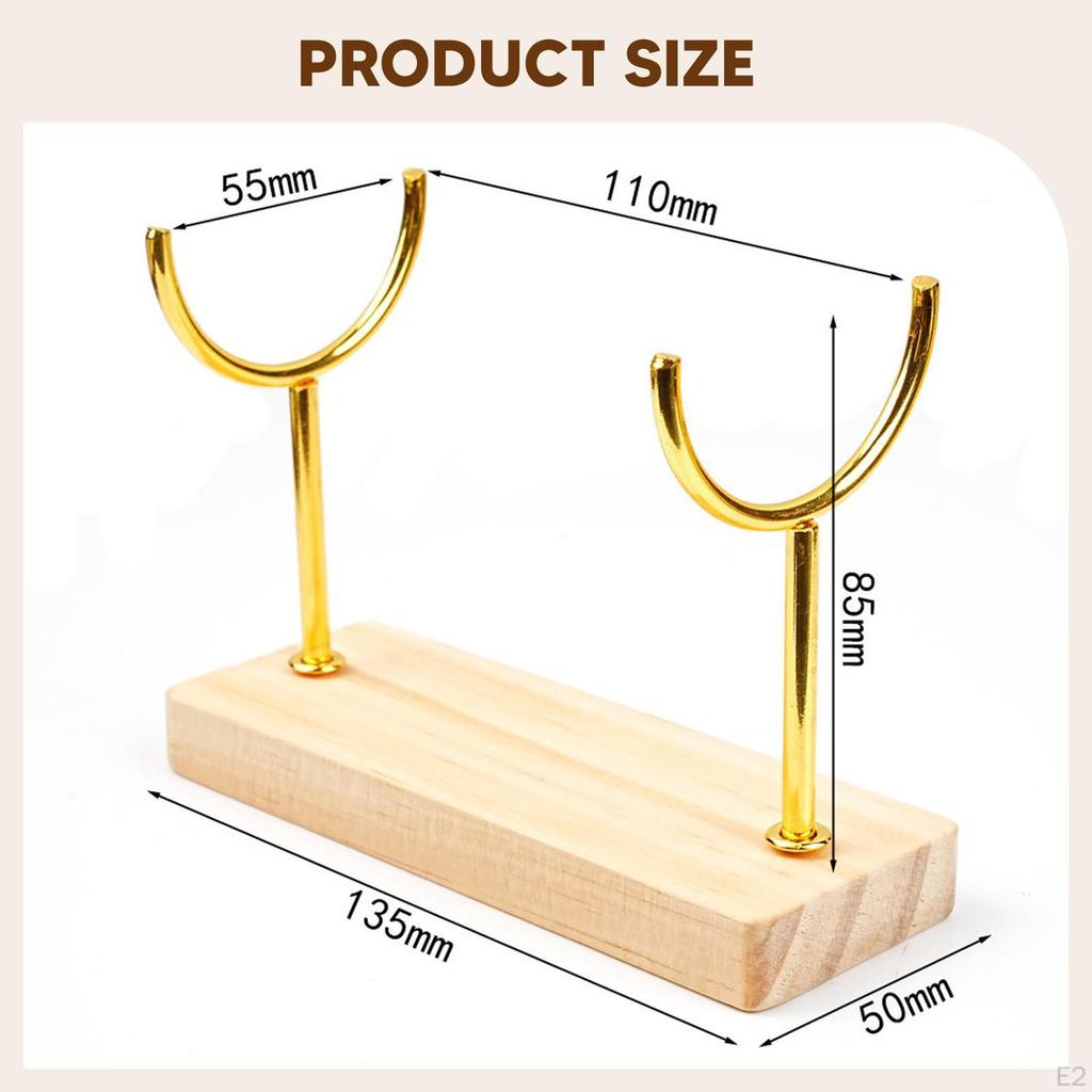 Органайзер для браслетов Элегантная подставка для часов Настольная подставка Деревянная основа для мужчин