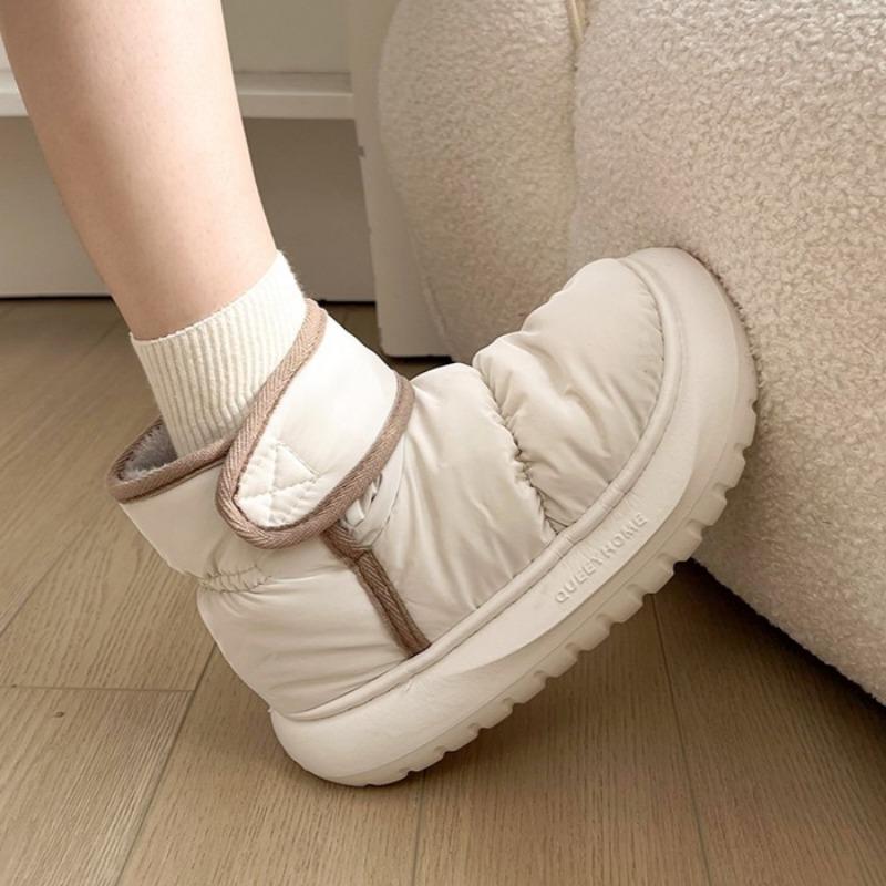 Модные женские зимние ботинки на платформе с ботильонами на плоской подошве, плюшевые теплые ботинки, зима 2025 года, тренд, новые удобные повседневные туфли, брендовая мягкая подошва Botas Mujer
