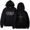 Paris Urban Printed Womens Mens Hoodies Casual Sweatshirt Jogging Streetwear Mens Clothing Daily Tracksuit Gym Sports Pullover