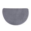 Half Circle Doormat Semicircle Floor Mat Dust Trap Polyester Fiber Strong Absorption Anti Slip for