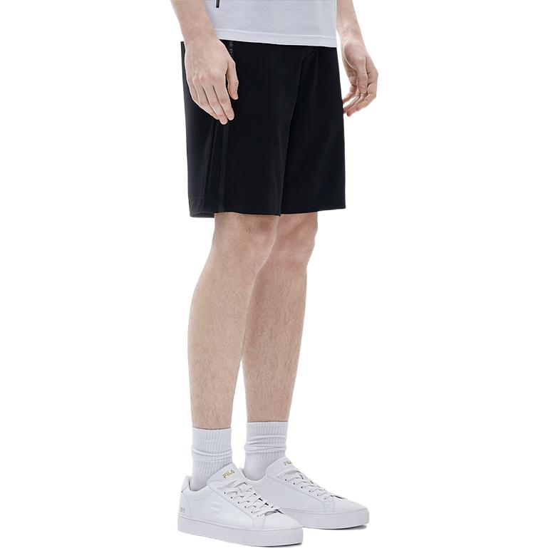 Fila Однотонные вязаные повседневные дышащие шорты до колена Мужские шорты Черный F11M227603FBK