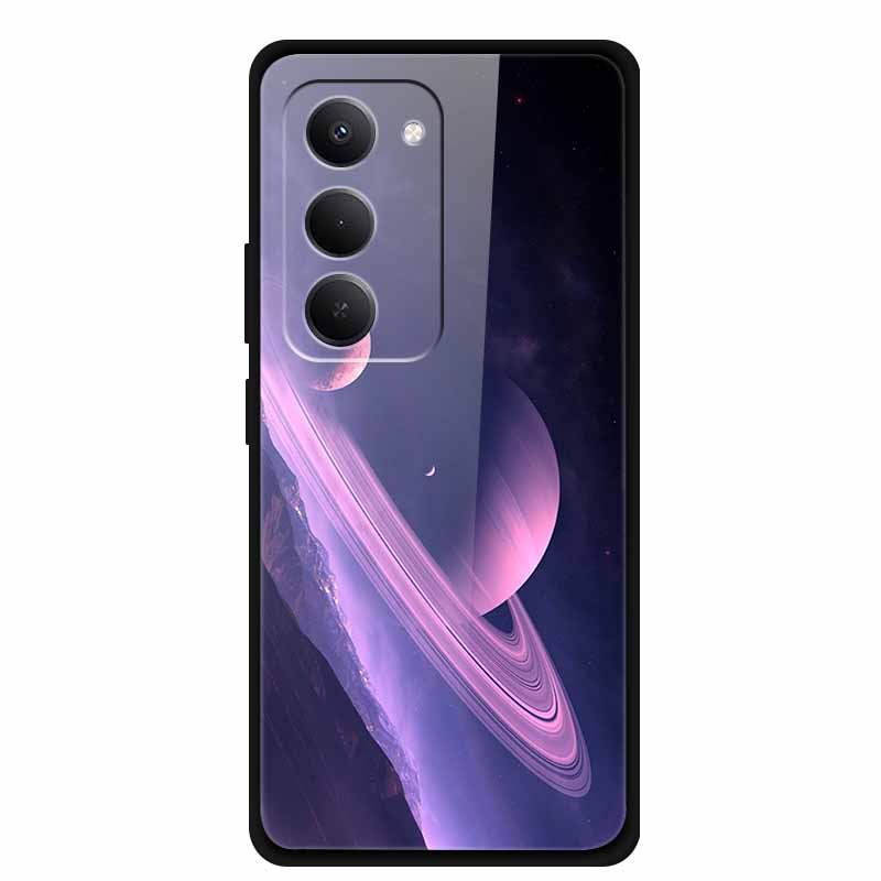 Tempered Glass Case For Xiaomi Redmi 15 4G Case Redmi15 Coque Hard Glass Back Cover For Redmi 15 5G Phone Case Soft TPU Bumper