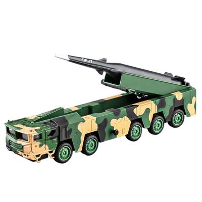 1/50 DF-17 Модель автомобиля-пусковой установки ракеты Игрушечная Литая металлическая Звук Свет Симуляция Военные Миниатюрные Модели Коллекция Подарки