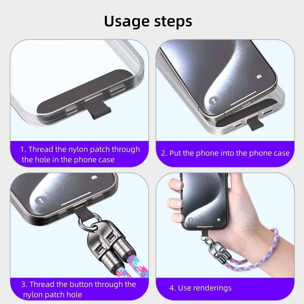 PD240W Шнурок для телефона Зарядный кабель 2 в 1 USB-C на USB-C Сверхбыстрая зарядка Кабель для передачи данных Головка из цинкового сплава Шнурок Кабель для быстрой зарядки
