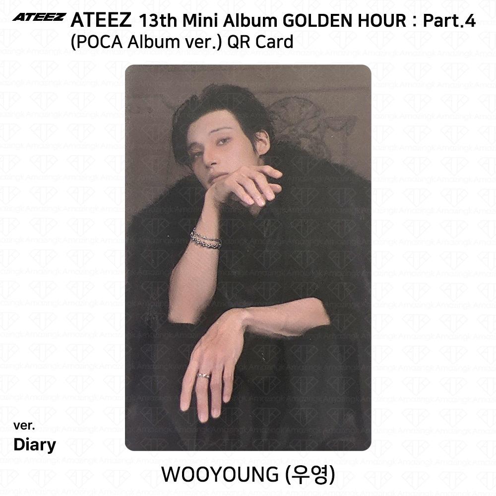 ATEEZ 13-й мини-альбом Golden Hour Часть 4 POCA Альбом версия. Фотокарта