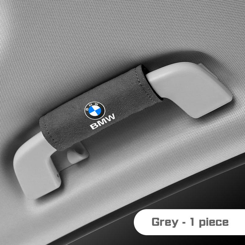 BBJE7 Suede Car Roof Armrest Pull Gloves Handle Protective Cover For BMW X1 X2 X3 X5 X4 X6 X7 1 3 5 6 7 Series E60 E90 E70 G20 G30 G70