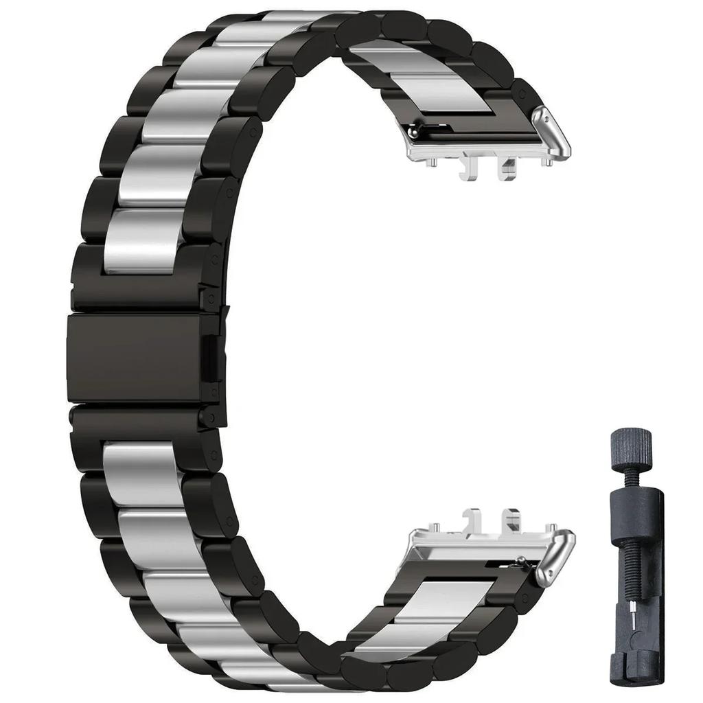Ремешок из нержавеющей стали для Samsung Galaxy Fit 3, металлический браслет, роскошный деловой ремешок для Samsung Galaxy Fit3 SM-R390, аксессуары