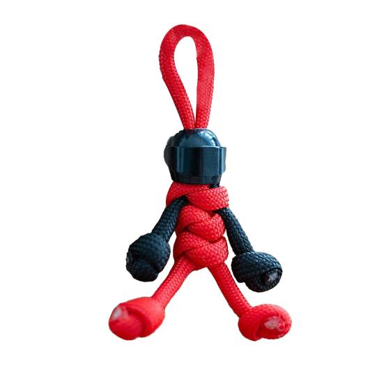 Брелок из плетеной веревки Солдат-скелет Подвеска для рюкзака Брелок с дизайном шлема Портативный легкий брелок