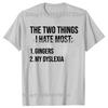 Funny Two Things I Hate Most Gingers Graphic T-shirts Men Women's Fashion Casual Tshirt 100% Cotton Loose Oversized T Shirt