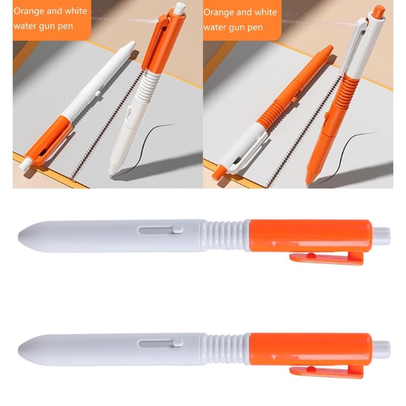 2 Pcs Ballpoint Pen Smooth Writing Pen Water Sprays Pen Squirting Toy School Office Supplies for Student
