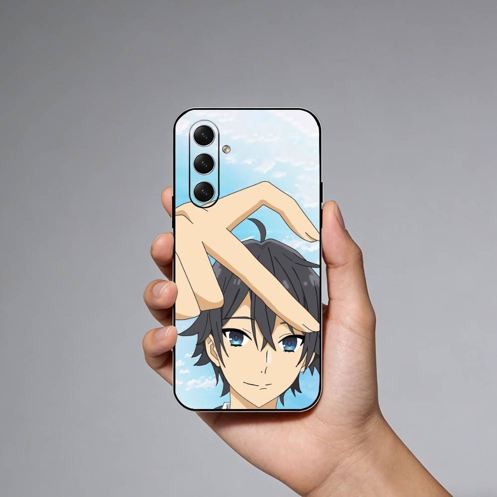 Чехол для телефона Аниме H-Horimiya для Samsung Galaxy A73, A21s, A22, A31, A52, A53, A71, A41 Мягкий черный корпус
