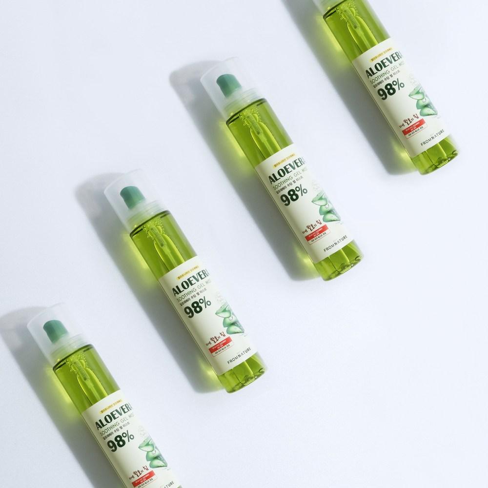 From Nature Успокаивающий гель-спрей с алоэ вера 98%, 120 мл, 6 шт.