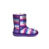 UGG Classic Short Ii Rainbow Модные Удобные Радужные Сноубутсы Детские ботинки Фиолетовый 1103622T-VRBW