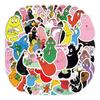50Pcs Cartoon Les Barbapapa Cute Creative Decorative Stickers