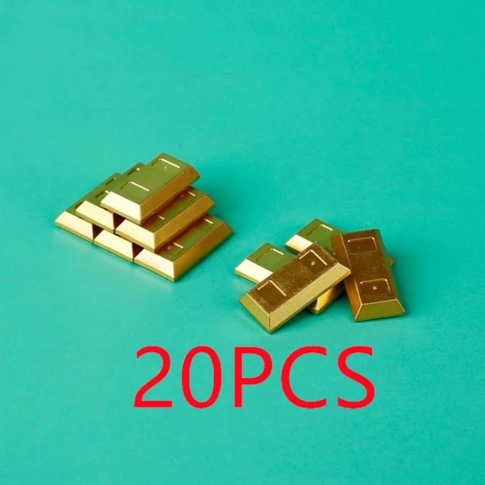 City Building Blocks Accessories Figures Cash Dollar Bills Gold Silver Coins Brick Treasure Chest Ore DIY Gift Toy X015 Safe Box