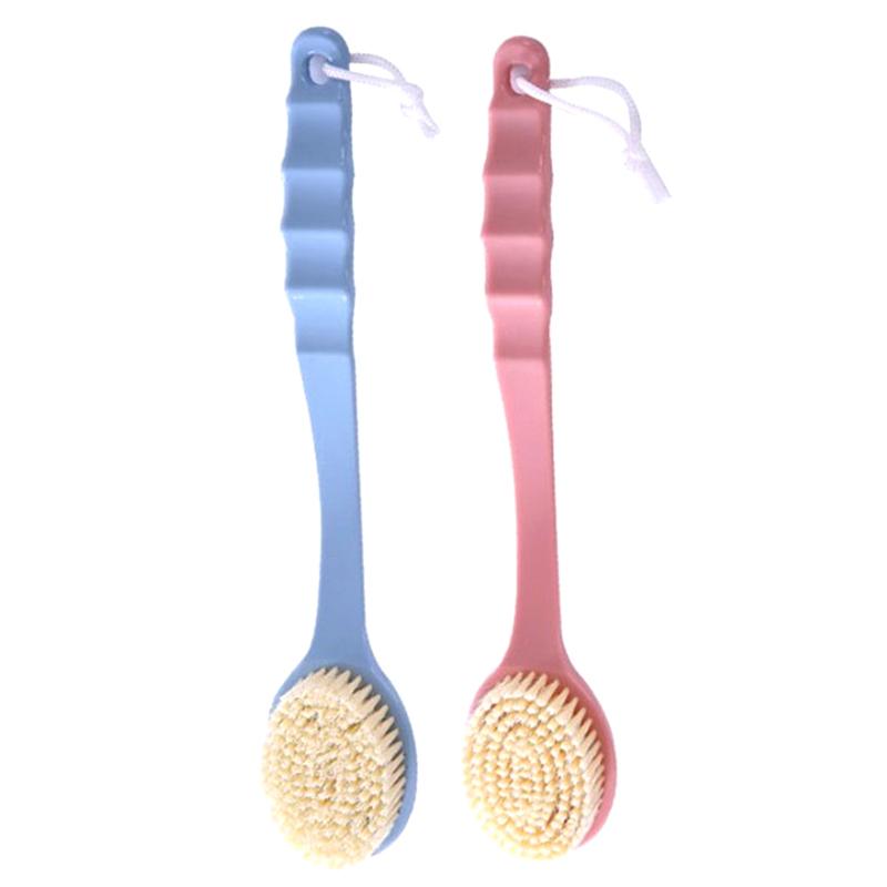 Soft Long-Handle Bath Brush – Exfoliating and Massaging Shower Scrubber for Body Cleaning