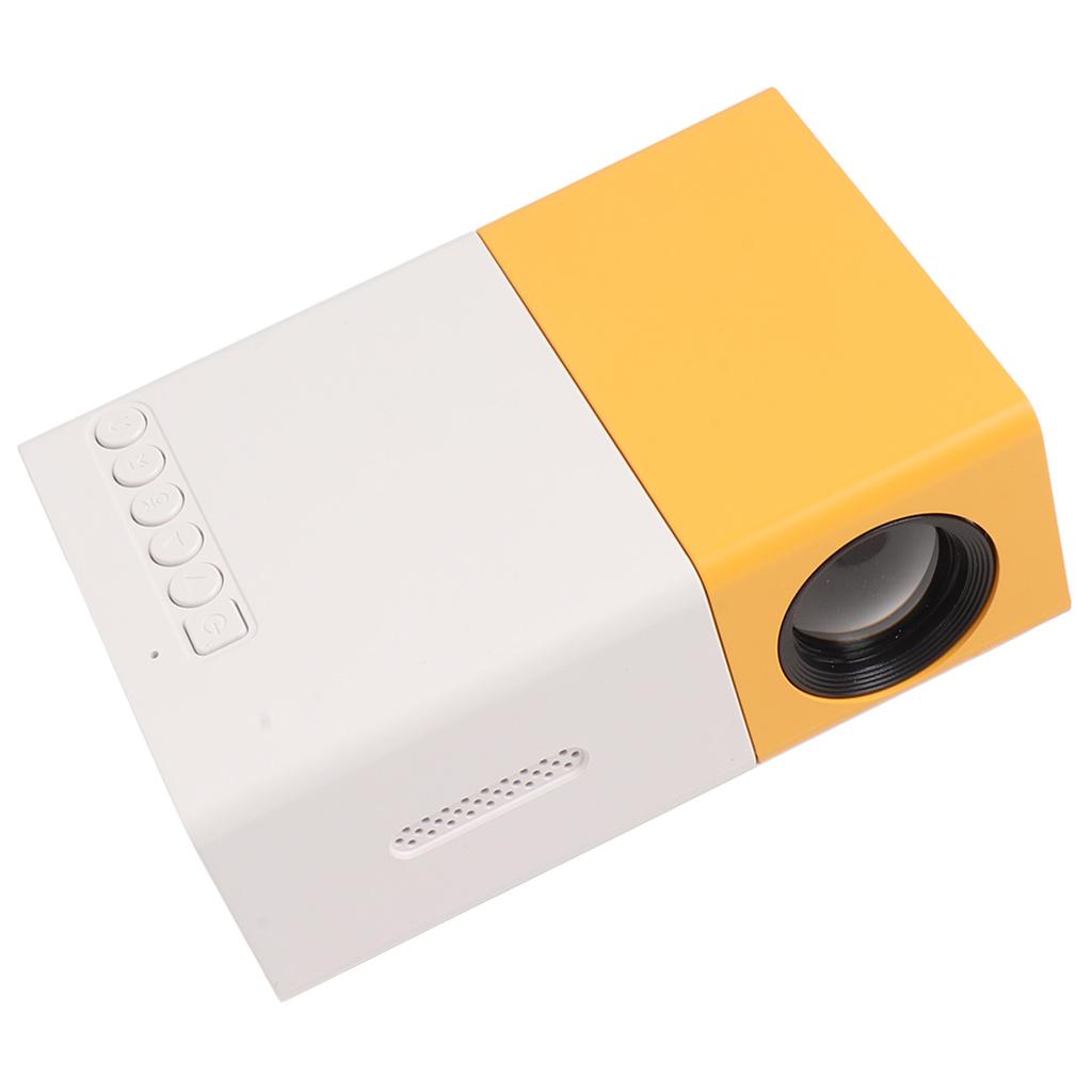 Мини-проектор Портативный мини-проектор с большим экраном 17–32 дюйма и разрешением 1920x1080 для дома