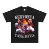 Футболка с коллажем Gervonta Davis Fire & Fury, с круглым вырезом, легкая, быстросохнущая, цветовые блоки, бокс, повседневная, для улицы, уличная одежда