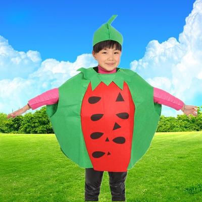 Арбузный костюм для детского дня, праздничный костюм, нарядное платье с фруктами