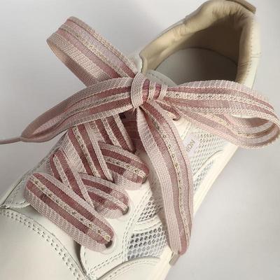 2 см Лента Широкие Плоские Шнурки Рыбий Шелк Прозрачные Полосатые Шнурки Кроссовки Черные Спортивные Тренировочные Туфли Повседневные Шнурки