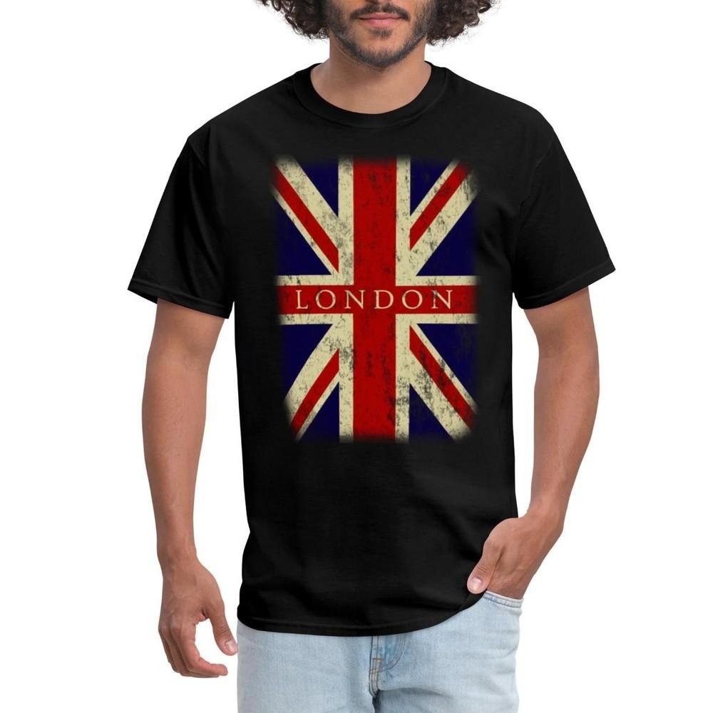 Vintage UK London Flag Men's T-Shirt Unisex T-Shirt