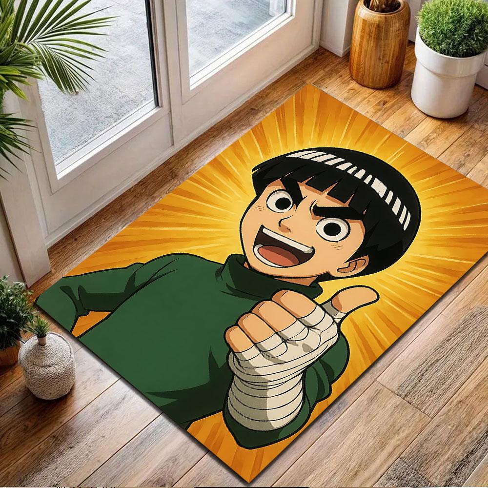 Thumbs Up Anime Character Design Patterned carpet, non slip mat suitable for living room and bedroom sofas