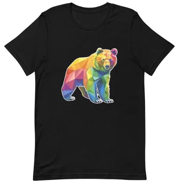 Gay Bear Shirt Rainbow Bear Pride Graphic Tee