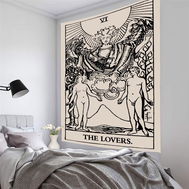 Ретро Мандала Солнце Луна Астрологический узор гобелен для дома Гостиная Общежитие Спальня Настенный декор фон ткань гобелен