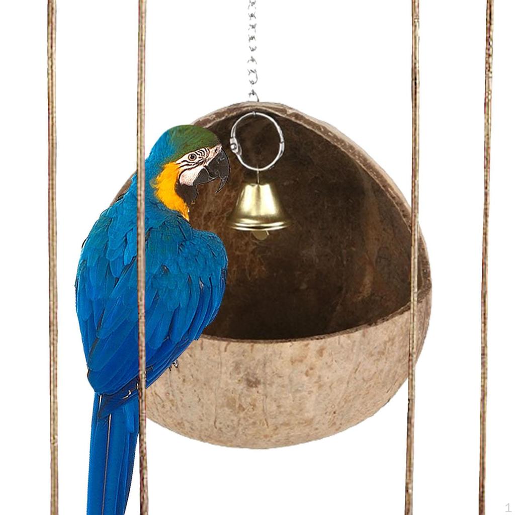 Кокосовое птичье гнездо, хижина, клетка для разведения, декор, сад, портативная среда обитания для домашних животных, дом для мелких животных