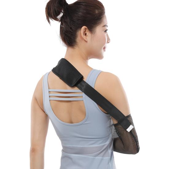 Breathable Arm Sling for Shoulder & Elbow Support Adjustable Forearm Immobilizers with Mesh Universal Left Right Strap