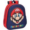 SUPER MARIO School Backpack - 3D Design - Suitable for Trolley - Child - Red