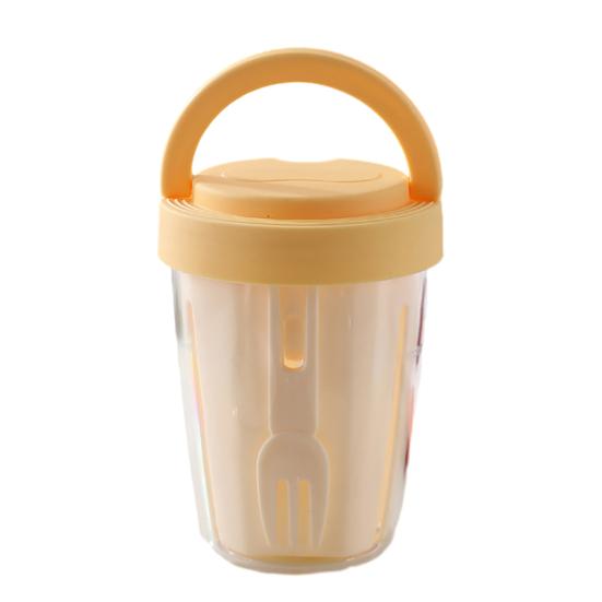 Салатница 501-600 мл пищевая портативная герметичная банка для салата с ложкой улучшенная