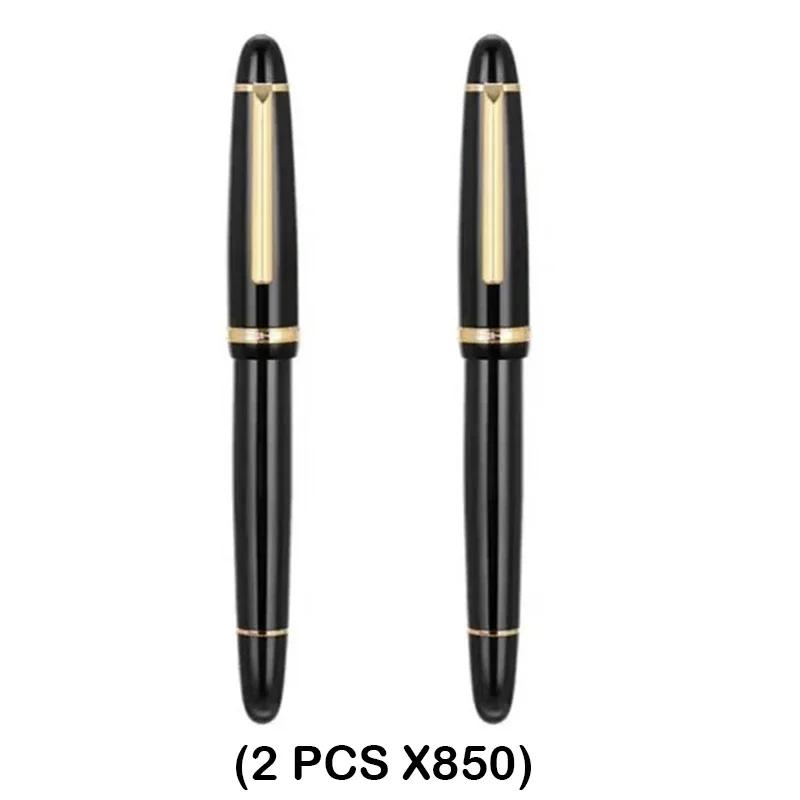 1/5 шт. Перьевая ручка JINHAO X850 Черный корпус Золотой зажим Перо EF/F/M Ираурита для письма Офисные Школьные принадлежности Канцелярские товары