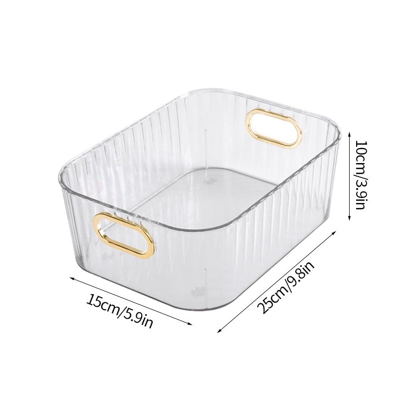 Роскошный настольный ящик для хранения косметики, акриловый ящик для хранения в ванной комнате, корзина для хранения мелочей, корзина для хранения косметики, органайзер, стеллаж