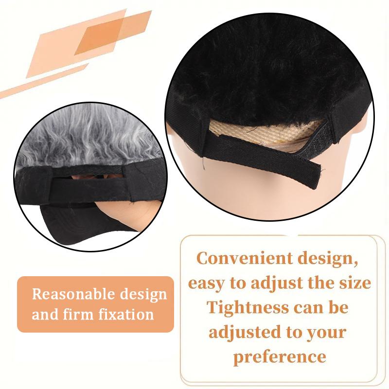 Fashionable Curly Hair Hip-hop Baseball Cap Wig Synthetic Fiber Wig Integrated with Sunshade and Fashionable Wig Accessories