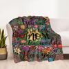 Love In Every Stitch Flannel Blanket-Soft and Suitable for Sofas,Beds,Offices,Travel,All Seasons,Great Gift for Holidays and Birthdays.