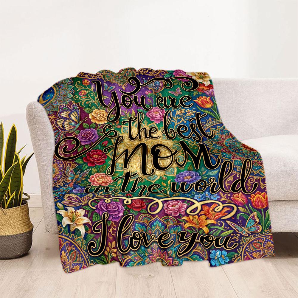 Love In Every Stitch Flannel Blanket-Soft and Suitable for Sofas,Beds,Offices,Travel,All Seasons,Great Gift for Holidays and Birthdays.
