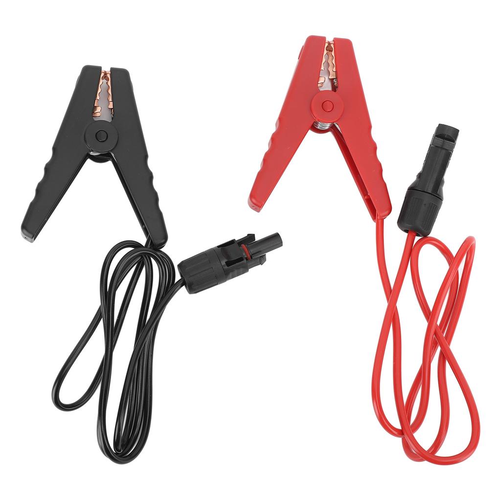 2 шт. Зажим для аккумулятора на солнечной энергии 12AWG Кабель-удлинитель с быстрым разъемом Зажим для зарядки аккумулятора