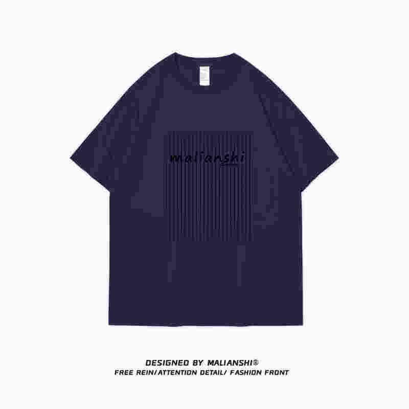 Женская футболка большого размера из чистого хлопка серого цвета с коротким рукавом - летний модный европейский и американский дизайн