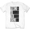 Panic At The Disco Хлопковая футболка с вертикальным логотипом Поп-панк группа Унисекс с коротким рукавом