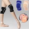 1Pair Sports Compression Knee Pads Dancing Knee Protector Thickened Sponge Knee Brace Support for Volleyball Yoga Ballet